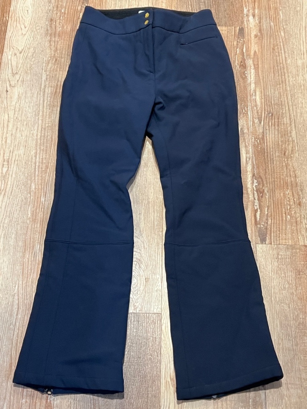 We Norwegians Bootleg Ski Pants Wool Blend Stretch Navy Blue L